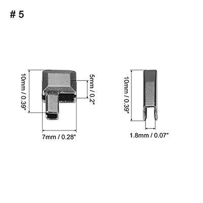 uxcell 16Sets Zipper Repair Kits, 5 Retainers Box & Insertion Pins