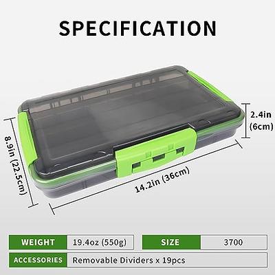 TRUSCEND Fishing Tackle Box Organizer and Storage, 3700 Waterproof Plastic Ice  Fishing Lure Box, Bulk Saltwater Fishing Tackle Box Container for snacks  with Adjustable Dividers, Fishing Gifts for Man - Yahoo Shopping