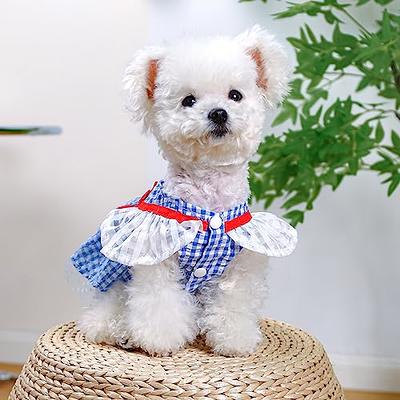 Plaid Girl Dog Dress Female Clothes