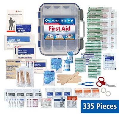 First Aid Only OSHA-Compliant All-Purpose 100-Person Emergency First Aid Kit  for Home, Work, and Travel, 335 Pieces - Yahoo Shopping