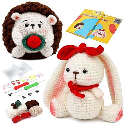 UzecPk Beginner Crochet Kit, Crochet Animal Kit with Yarn, Complete Crochet  Kit for Adults and Kids Craft with Instruction and Video Tutorials - Yahoo  Shopping