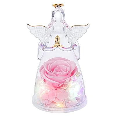 Rose LED Light Glass Gifts for Wife Women Her Christmas Girlfriend Birthday  Gift