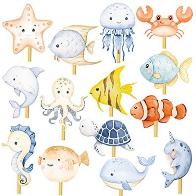  45 Pieces Fish Cut-Outs Paper Colorful Classroom Decorations  Tropical Fish Accents Cutouts with Glue Point Dots for Bulletin Board  School Summer Fishing Ocean Themed Birthday Party Supplies : Office Products