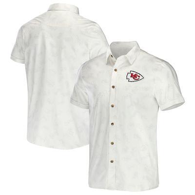 Men\'s NFL City Fanatics Button-Up White Darius - Chiefs T-Shirt Yahoo Woven Shopping Kansas x Collection by Rucker
