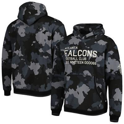 Men's FOCO Black Atlanta Falcons Camo Raglan Pullover Hoodie