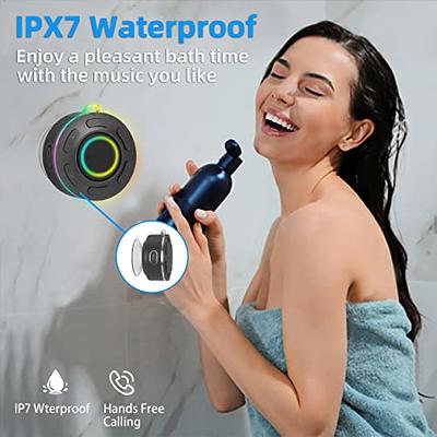 Bluetooth Shower Speaker, IP7 Waterproof Speakers Bluetooth Wireless with  Suction Cup, Portable Speaker 360 HD Surround Sound, LED Light Wireless  Speaker Dual Stereo Pairing, Built-in Mic Shower Radio - Yahoo Shopping