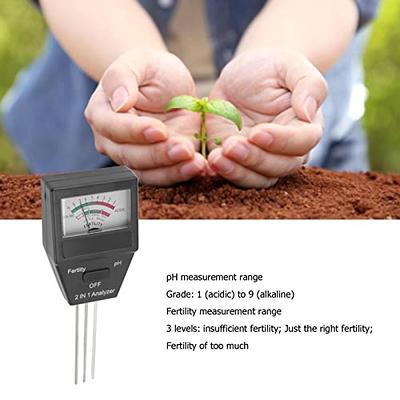 Xuhal 6 Pcs 3 in 1 Soil Tester Kit Long Probe Soil Moisture Meter Light and  pH Tester for House Plants, Soil Hygrometer Sensor Meter for Home Garden