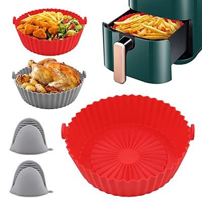 LE TAUCI Air Fryer Liners Reusable, Easy Clean Ceramic Liners for Air Fryer  Basket, Air Fryer Accessories, AirFryer Basket Bowl, Replacement of