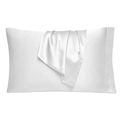 Bedsure Satin Pillowcase Standard Set of 2 - Pink Silky Pillow Covers for  Hair and Skin 20x26 Inches, 2 Pack with Envelope Closure, Similar to Silk