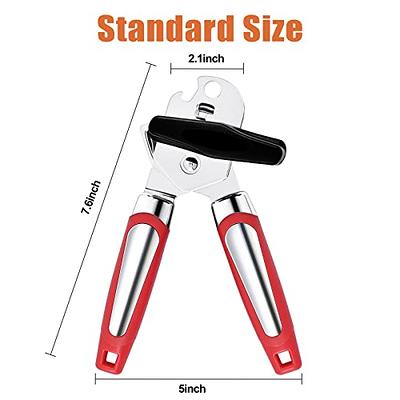 Elyum Can Opener, 3 in 1 Can Opener Manual Anti-Slip Grip Can Opener Smooth  Edge, Heavy Duty Can Openers for Seniors with Arthritis, Young People, Red  - Yahoo Shopping