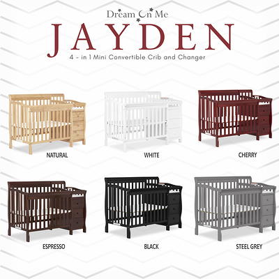 Jayden 4 in 1 Mini Convertible Crib and Changer