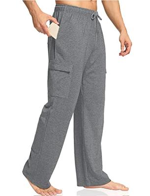 Gihuo Men's Winter Fleece Pants Sherpa Lined Sweatpants Straight