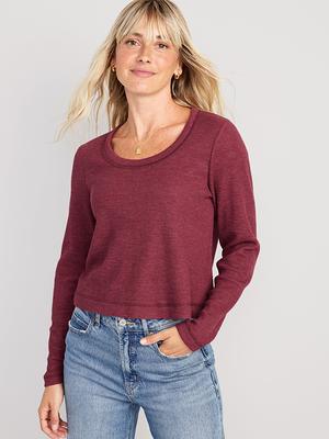 Women's Fanatics Branded Burgundy Colorado Avalanche Spirit Lace-Up V-Neck  Long Sleeve Jersey T-Shirt