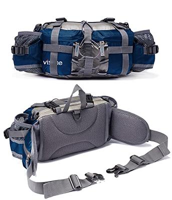 YUOTO Outdoor Fanny Pack with Water Bottle Holder for Walking Hiking  Hydration Belt Waist Bag