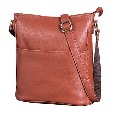 Jack&Chris Leather Man Purse Shoulder Bag,Small Mens Crossbody Messenger  Bags for Work,Men Satchel Handbag,Brown,JC04-8 - Yahoo Shopping