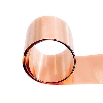 Tynulox Pure Copper Metal Foil Roll, 0.4mm Thickness x 200mm Width x 1M  Length, 99.9% Copper Sheet Roll Copper Strip for Jewelry, Crafts, Repairs,  Electrical - Yahoo Shopping