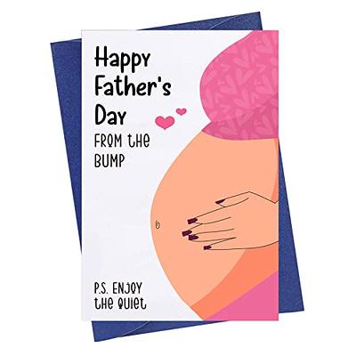 Father's Day Card, Funny, From the bump