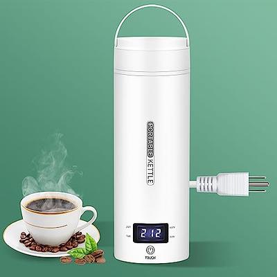 Sekaer Small Electric Tea Kettle Stainless Steel 0.8L Portable Travel Hot  Water Boiler, Mini Electric Coffee Kettle with Auto Shut-Off & Boil Dry