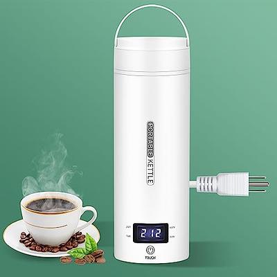 Small 350ML Travel Portable Electric Kettle, One Cup Mini Hot Water Maker  with Auto Keep Warm, Fast Heating 304 Stainless Steel Electric Kettle with  Variable Temperature, Coffee and Tea Kettle 