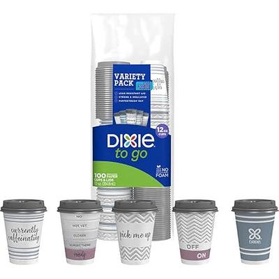 Dixie To Go Hot Disposable Cups & Lids - 12oz : Target