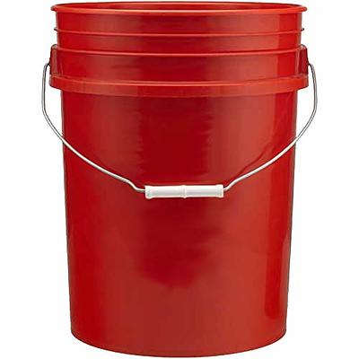 5 Gallon Buckets Six (6) Pack, Plastic