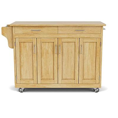 Homestyles Cuisine Kitchen Cart, Cherry, Granite Top