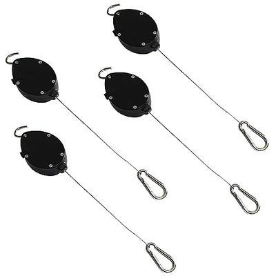 3 Pack Plant Pulley Hanger, Retractable Hook Pulley, Adjustable Heavy Duty  For