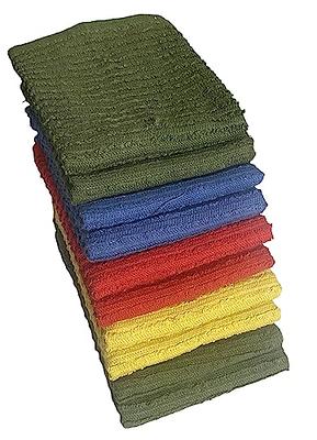 RITZ Neutral Multicolor Pebble Cotton Bar Mop Dish Cloth Set of 6 90449 -  The Home Depot