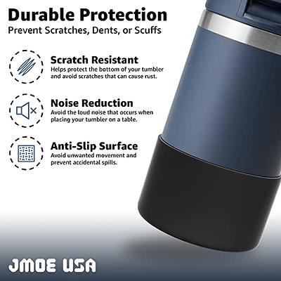 Jmoe USA Silicone Boot Sleeve + Hand Grip for Owala 40oz Water Bottle | BPA Free & Food-grade Silicone Rubber | Protective Anti-Slip Bottom Bumper