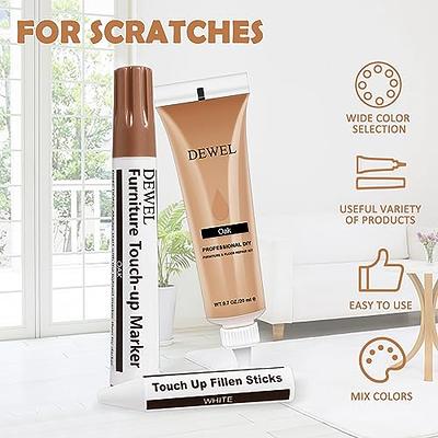  DEWEL Premium Furniture Touch Up Markers, 12 Colors Wood  Scratch Repair Markers Kit, Perfect Wood Markers Pens for Scratches,  Stains, Wood Floors, Tables, Bedposts : Health & Household