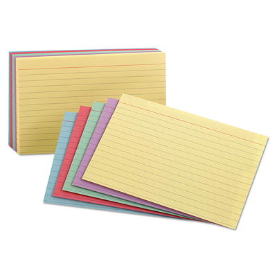 Oxford OXF 41EE 4 x 6 White Ruled Index Card - 100/Pack