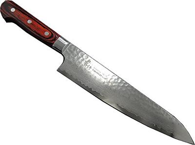 Sasaki Takumi Japanese Slicing Knife with Locking Sheath, Black