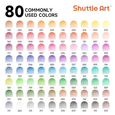 Huhuhero Colored Pencils for Adult Coloring Books, Set of 120 Colors, Soft  Core Artist Drawing Pencils, Ideal Coloring Pencils for Sketching Shading