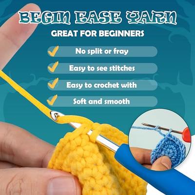 HEJIN Crochet Kit for Beginners, 6 PCS Beginner Crochet kit for