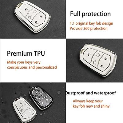 TPU Car Remote Key Case Cover For Cadillac ESV CTS XTS SRX ATS CT5