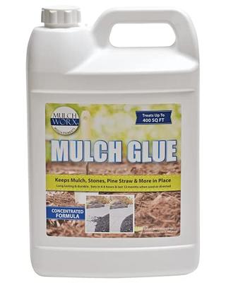 Mulch Glue - Concentrated Gallon - Glues & Locks Mulch, Pine Straw