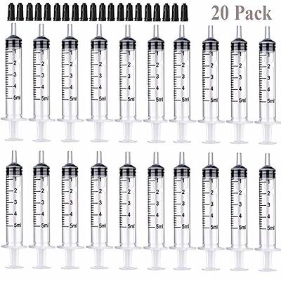 Bstean 60ml Syringe with Blunt Needles and Caps (Pack of 2)