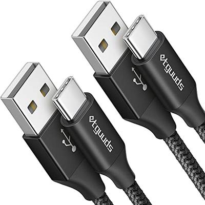 CONMDEX Android Auto USB C Cable 10Gbps [2ft, 2-Pack] USB 3.1 Gen 2 USB A  to USB C Cable, Short 3A Type C Charger Fast Charging Data Transfer Cord  for
