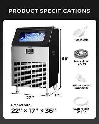 Two sets Commercial Ice Maker Machine, 80lbs/24H Stainless Steel