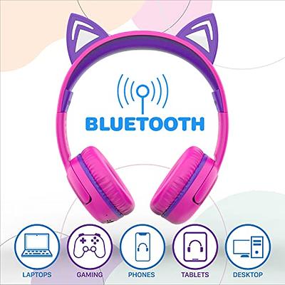 Gaming Headset for Kids Cat Ear Headphones PURPLE