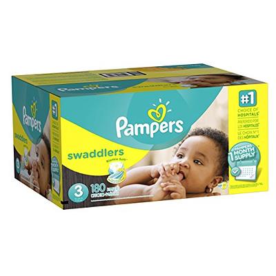 Pampers Swaddlers Diapers - Size 5, One Month Supply (132 Count), Ultra  Soft Disposable Baby Diapers