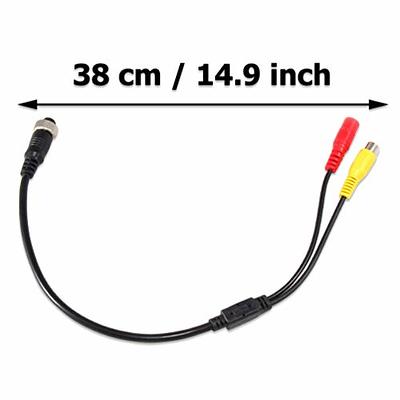 3.5 DC JACK CABLE TO 2 RCA FEMALE