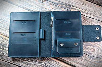 Leather TRAVEL WALLET ORGANIZER xl Personalized A4-size iPad 