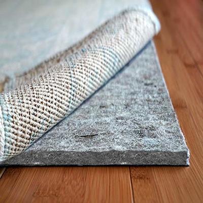 Non-Slip Area Rug Pad 2.5'x13', 1/3 Thick Dual Surface-Felt+Rubber.  Premium Carpet Mat - Safe for All Floors and Finishes, Adds Comfort and  Protection, Extra Strong Grip - Many Custom Sizes. - Yahoo