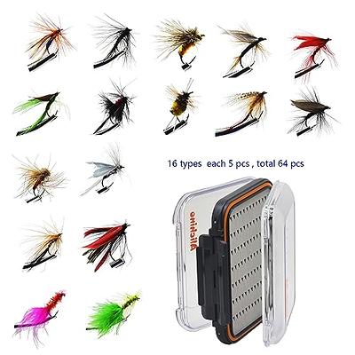 Alichino Fly Fishing Flies Kits Wet & Dry Trout Flies Sets, Fly Fishing  Gear Fly Tying