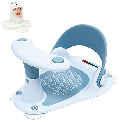 Baby Bath Seat,Baby Bathtub Seat for Sit-up,Baby Shower Chair Infant Bath  Seat for Baby 6-36 Months with 4 Secure Suction Cups,Adjustable Backrest