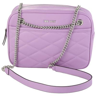 Quilted Pink Dual Strap Crossbody Bag