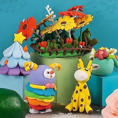 Modeling Clay Kit - 50 Colors Air Dry Ultra Light Magic Clay, Soft &  Stretchy DIY Molding Clay with Tools, Animal Accessories, Kids Art Crafts  Gift