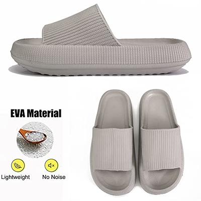 Bathroom Non-slip Slippers Fashion Thick Sole Soft EVA Indoor Slide Sandals Casual Beach Unisex Platform Men Women Home Shoes