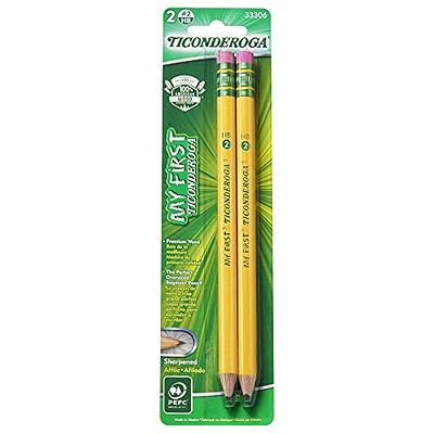  Ticonderoga Wood-Cased Pencils, Pre-Sharpened, 2 HB